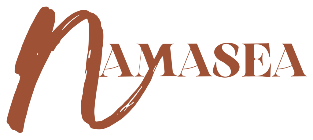 Logo Namas · Sea handmade jewelry crafted from shells, crystals and soul